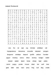 animal crossword