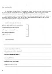 English worksheet: house