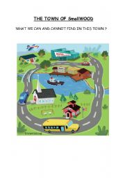 English Worksheet: WHAT CAN YOU FIND IN A TOWN ? 