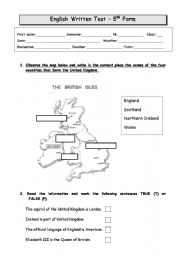 English Test - 5th