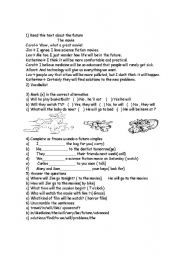 English worksheet: a movie 