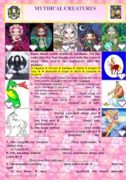 TENSES: PAST SIMPLE MYTHCAL CREATURES