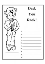 English Worksheet: Fathers Day
