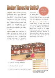 Better times for Bulls? - bullfighting