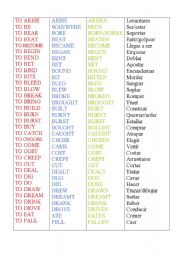 irregular verbs