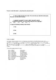English worksheet: Vocabulary (strategy training)