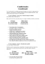 English Worksheet: CONDITIONALS