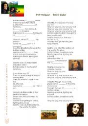 English Worksheet: BOB MARLEY - Buffalo Soldier