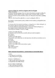English Worksheet: Adverb