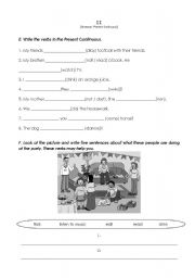 English Worksheet: Part B: Grammar Test