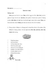 English worksheet: Process paragarph