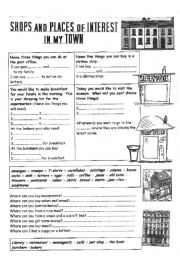 English Worksheet: Shops