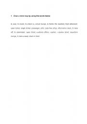 English worksheet: airport vocab. expansion (2 pages)