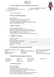 English Worksheet: HITCH - Scenes 10 to 16