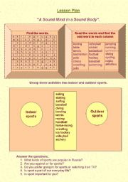 English Worksheet: Sports. Olympic Games.