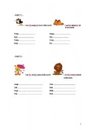 English worksheet: Superlatives 2