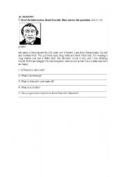 English Worksheet: Reading about Dracula