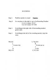 English worksheet: Rounding Review