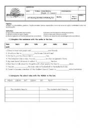 English Worksheet: exercises preintermediate