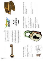 English Worksheet: the golden key minibook