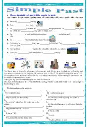 English Worksheet: Simple Past Practice