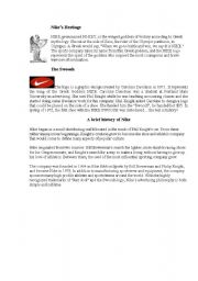 English worksheet: Nikes heritage