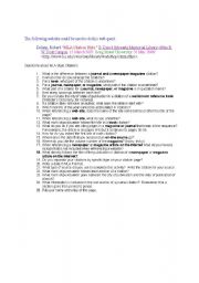 English Worksheet: Citation Analysis
