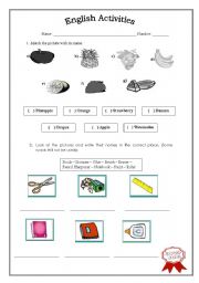 English worksheet: Practicing Vocabulary