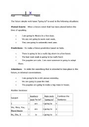 English Worksheet: be going to