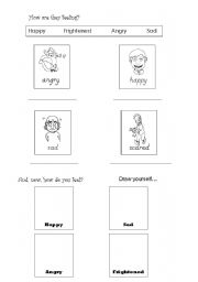 English worksheet: feelings