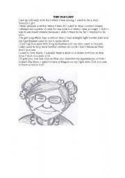 English Worksheet: The Old Lady