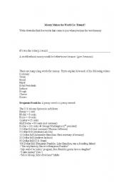 English Worksheet: US Money Activity
