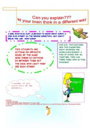English Worksheet: Can you explain?