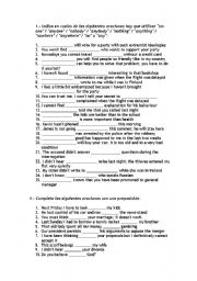 English Worksheet: Practice exercises