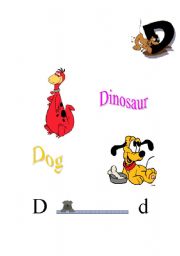 English worksheet: Letter D