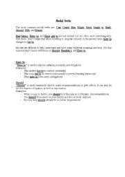 English Worksheet: Modal Verbs Have to and Should