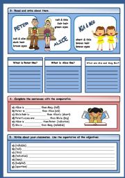 English Worksheet: DESCRIBING PEOPLE - PART 2