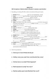 English Worksheet: simple past