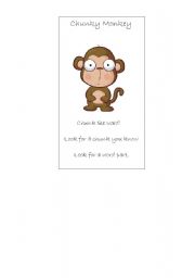 English worksheet: monkey 