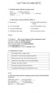 English worksheet: Last Train to London