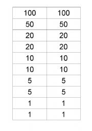 English worksheet: Auction Money