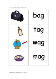 English worksheet: Phonics: ag words