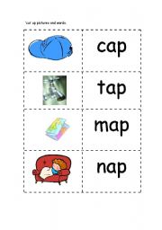 English worksheet: Phonics: ap words