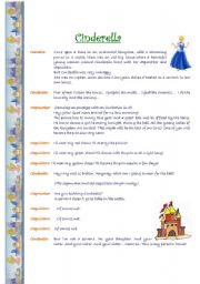 English Worksheet: A short play: Cinderella