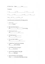 English Worksheet: Quiz