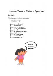 English worksheet: Verb to be - Questions