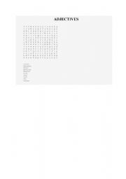 English Worksheet: adjective worksheet 
