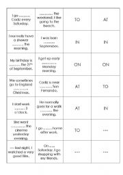 English worksheet: Common Words Matching Game
