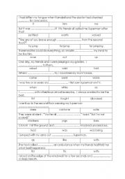 English worksheet: Superman for FCE