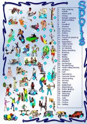 English Worksheet: Sports